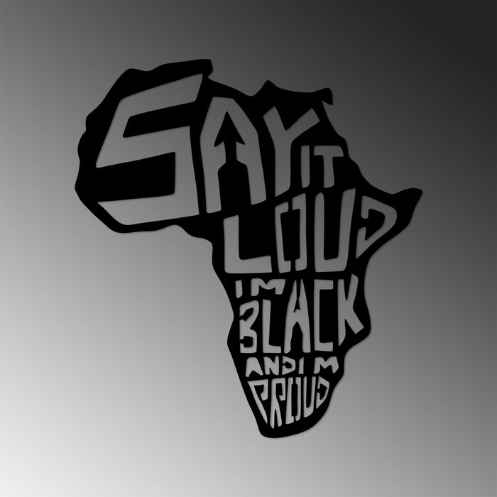 Wallity Say It Loud İ'M Black And Ground - 449 Negro Wallity Say It Loud İ'M Black And Ground - 449 Negro